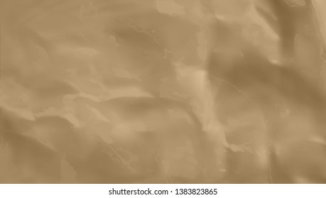 Crumpled Craft Paper Background Texture. EPS10 Vector