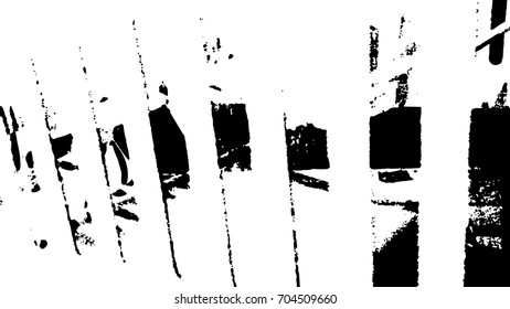 Crumpled dirty black and white texture. Ink Print Distress Background. Monochrome surface for your design. Vector.