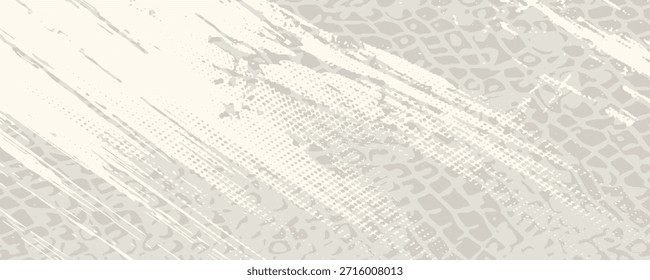 Gestrichene Textur aus Papier für Ecru-Boote. Abstrakte Creme Textur alten Papierhintergrund. Beige alte Pappkulisse. Vektorgrafik von Grunge-Vintage-Notenblatt oder -paket.