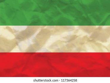Crumpled flag of Bulgaria