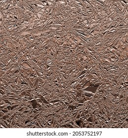 Crumpled foil, textured chewed foil. Vector