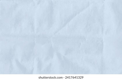 Textura de papel gris arrugada. Resumen de fondo azul claro con textura de cartón arrugado. Ilustración vectorial modelo de papel blanco vacío y horizontal para carteles y pancartas.