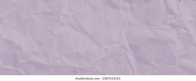 Crumpled paper background with a soft pink color. The pink background has a textured, wrinkled appearance, adding depth and interest. Paper texture background vector. Pink background.