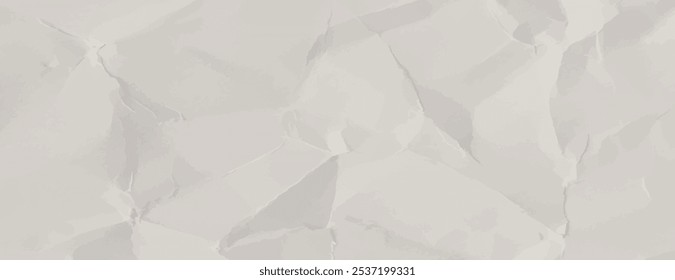 Crumpled paper background with a textured, off-white background. The off-white color adds a subtle, artistic touch to the background. Minimal crumple paper texture vector background 