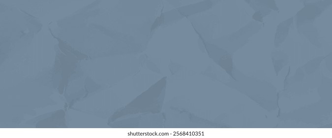 A crumpled paper background with a textured style, featuring a muted blue color. The blue background adds a subtle, artistic touch. Minimal crumple paper texture vector background 