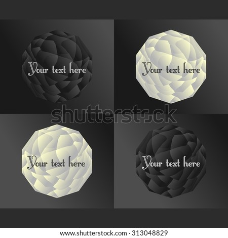 crumpled paper ball icon /background