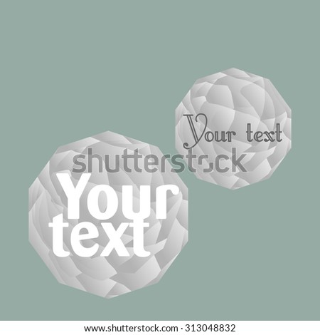crumpled paper ball icon /background