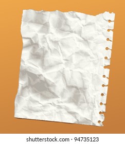 Crumpled paper, eps