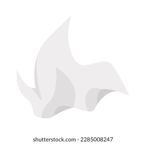 Icono plano de papel desempañado Ordenación y utilización de residuos. Ilustración del vector
