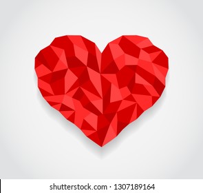 crumpled paper heart