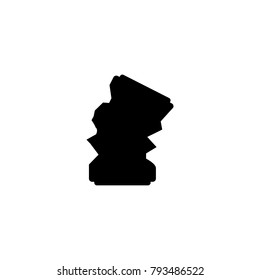 crumpled paper icon. Elements garbage icon. Premium quality graphic design icon. Baby Signs, outline symbols collection icon for websites, web design, mobile app on white background