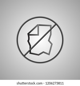 Crumpled paper icon. Vector.