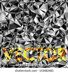 Crumpled paper. Seamless abstract background. Vector EPS-10