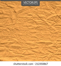 Crumpled paper sheet - vector illustration
