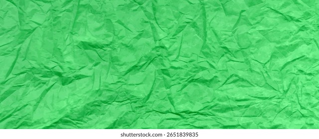 Crumpled paper texture. Abstract background with wrinkled cardboard texture. Vector illustration horizontal fold crumpled empty biodegradable paper template for go green posters, banners or collage