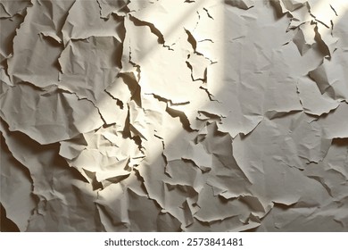 crumpled paper texture background of vector