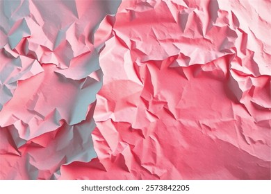 crumpled paper texture background of vector