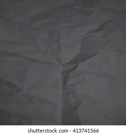 Crumpled paper texture and background. Vector and illustration.
