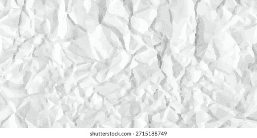 Fondo de textura de papel arrugado. Sábana blanca arrugada. Textura de Plantilla en blanco de arrugas engrasadas húmedas.