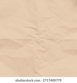 Textura de papel amassado com efeito de grão de meio-tom. Fundo abstrato mínimo para colagem, cartaz, design editorial, papelaria, scrapbook, branding e layouts de impressão modernos.