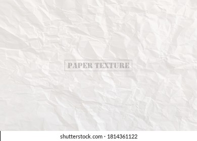 Crumpled paper texture vector illustration