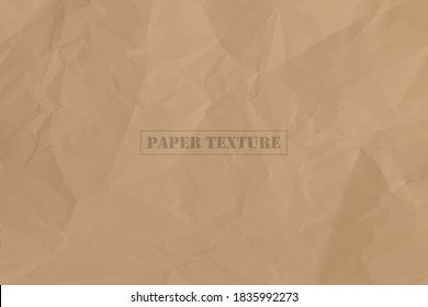 Crumpled paper texture vector illustration