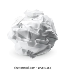 Crumpled Paper Vector Stock Vector Royalty Free