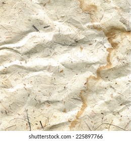 Crumpled paper vector background. Grunge paper texture for your design.