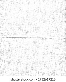 Crumpled paper, vector texture. Black and white vector image.