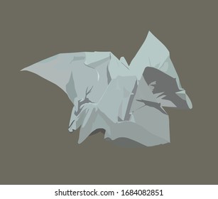 hoja de papel ilustrada de vectores realistas