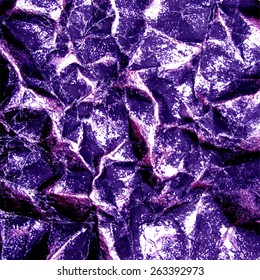 Crumpled shiny paper. Abstract vector background. Grunge paper texture.