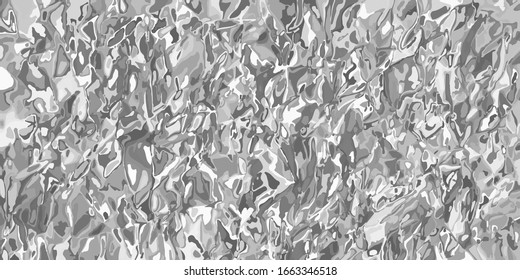 Crumpled silver foil sheet texture. Wrinkled metal background. Copy space for your text. Vector background