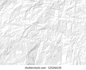 Crumpled white background