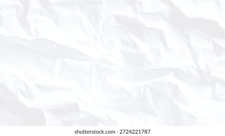 Fondo de textura de papel blanco arrugado con pliegues arrugados y pliegues elemento de diseño abstracto