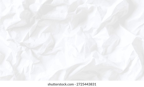 Krümeliger weißer Papiertexturhintergrund mit Falten und Falten abstraktes Design-Element