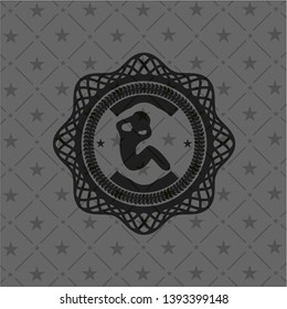 crunch icon inside black badge