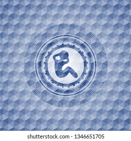 crunch icon inside blue hexagon badge.