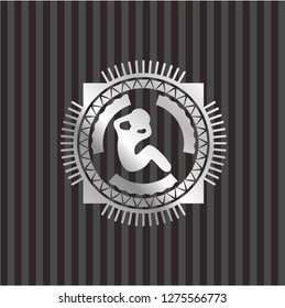 crunch icon inside silvery emblem