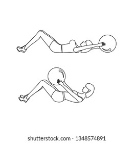 Crunches workout outline