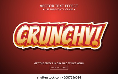 Crunchy 3D Editable Text Effect