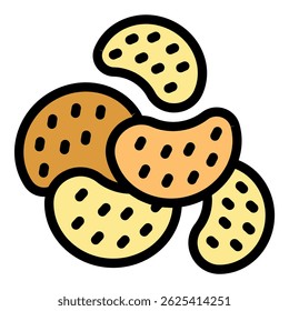 Crunchy potato chips falling onto a pile, perfect for snacking or parties