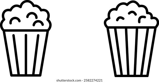  Crunchy and Tasty Popcorn Icon for Snacks, Movie Nights, and Fun Celebrations