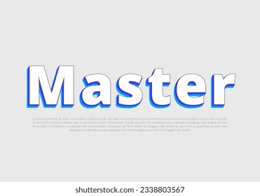 Crunchy text effect template with 3d bold style use for logo Pro Vector