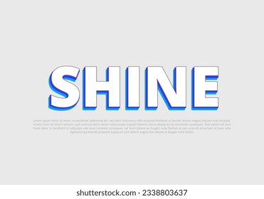 Crunchy text effect template with 3d bold style use for logo Pro Vector
