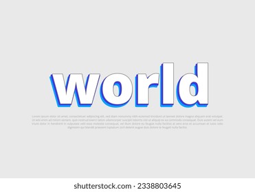 Crunchy text effect template with 3d bold style use for logo Pro Vector