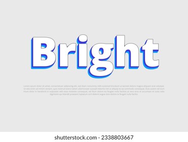 Crunchy text effect template with 3d bold style use for logo Pro Vector