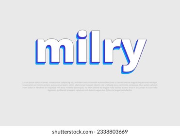 Crunchy text effect template with 3d bold style use for logo Pro Vector