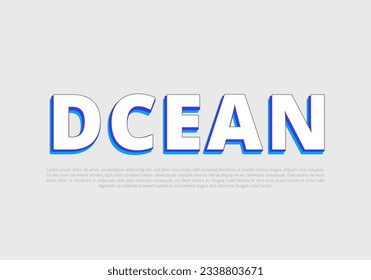Crunchy text effect template with 3d bold style use for logo Pro Vector