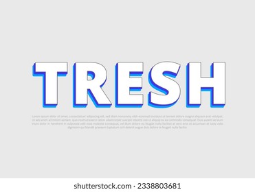 Crunchy text effect template with 3d bold style use for logo Pro Vector