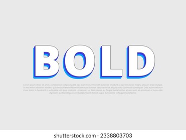 Crunchy text effect template with 3d bold style use for logo Pro Vector